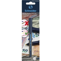Marker SCHNEIDER tester do banknotów Maxx 249, ścięty, 1-3mm, blister, transparentny