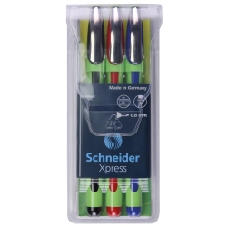 Cienkopis SCHNEIDER Xpress 08 mm 3 szt. miks kolorów-618562
