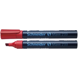 Marker SCHNEIDER permane. 233 ścięty - czerwony