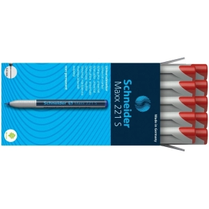 Marker SCHNEIDER uniwersalny Maxx 221 S, 0,4mm, czerwony-277258