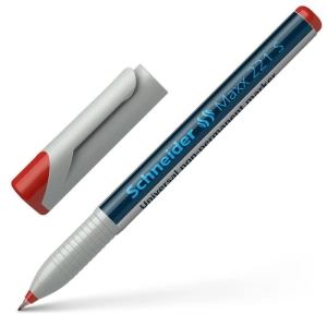Marker SCHNEIDER uniwersalny Maxx 221 S, 0,4mm, czerwony-277262