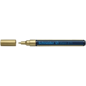 Marker SCHNEIDER olejowy Maxx 271, okrągły, 1-2mm, blister, złoty-277269
