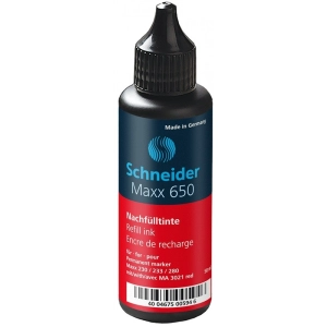 Tusz uzupełniający SCHNEIDER Maxx 650, 50 ml, czerwony