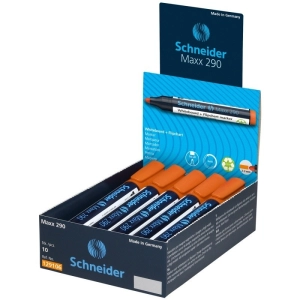 Marker SCHNEIDER do tablic Maxx 290, okrągły, 2-3mm, pomarańczowy-277344
