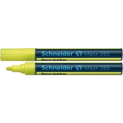 Marker kredowy SCHNEIDER  265  okrągły 2-3mm żółty-619177