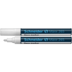 Marker kredowy SCHNEIDER  265  okrągły 2-3mm biały-619187