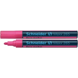 Marker SCHNEIDER kredowy 265 okrągły 2-3mm zawieszka różowy