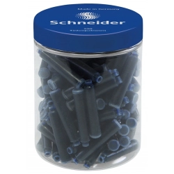Naboje do piór SCHNEIDER plastikowy słoik 100 szt. niebieski-625078