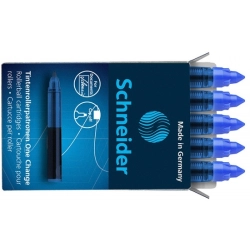 Kartridże SCHNEIDER One Change do piór kulkowych 06mm 5szt. niebieskie-628262