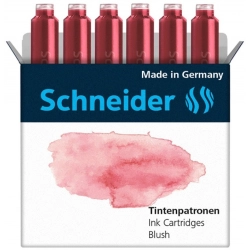 Naboje do piór SCHNEIDER 6 szt. blush / ciemnoróżowy