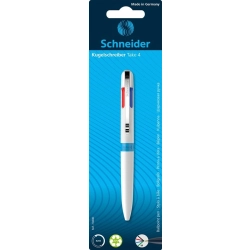 Długopis SCHNEIDER TAKE 4 M 4 kolory wkładu blister mix kolorów
