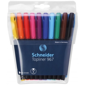 Cienkopis SCHNEIDER Topliner 967 0,4 mm 10 szt. miks kolorów-278083