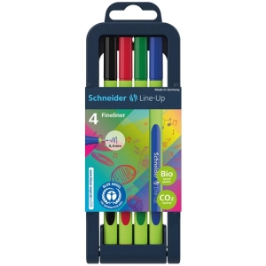 Cienkopis SCHNEIDER Line-Up 0,4mm stojak 4 szt. miks kolorów-278190