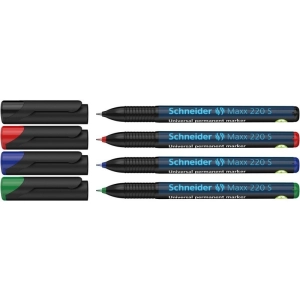 Zestaw foliopisów permanentnych SCHNEIDER Maxx 220 S 04mm 4 szt. miks kolorów-278316