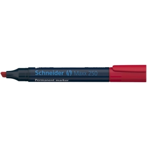 Marker SCHNEIDER permane. 250 Maxx ścięty 2-7mm - czerwony-278629