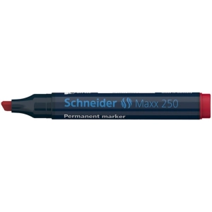 Marker SCHNEIDER permane. 250 Maxx ścięty 2-7mm - czerwony-278630