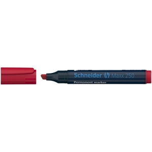 Marker SCHNEIDER permane. 250 Maxx ścięty 2-7mm - czerwony-278631
