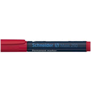 Marker SCHNEIDER permane. Maxx 250  ścięty 2-7mm czerwony-452486