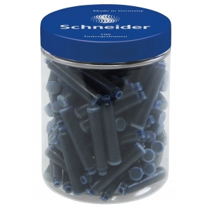 Naboje do piór SCHNEIDER plastikowy słoik 100 szt. niebieski-625078