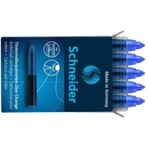 Kartridże SCHNEIDER One Change do piór kulkowych 06mm 5szt. niebieskie-628262