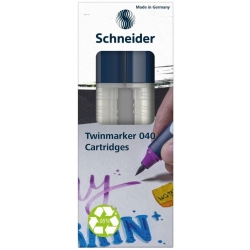 Wkład wymienny SCHNEIDER do markerów podwójnych Paint-It 040 Twinmarker, 2 szt., bezbarwny