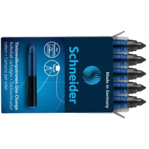 Kartridże SCHNEIDER One Change do piór kulkowych 06mm 5szt. czarne-628255