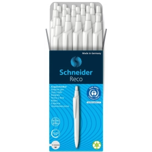 Długopis SCHNEIDER Reco biały M czarny-279047
