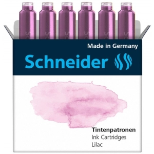 Naboje do piór SCHNEIDER 6 szt. lilac / liliowy
