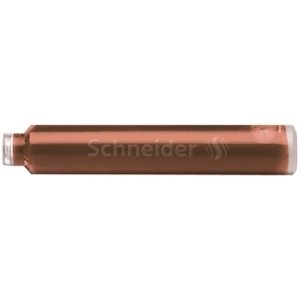 Naboje do piór SCHNEIDER 6 szt. cognac / ciemnobrązowy-279071