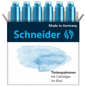 Naboje do piór SCHNEIDER 6 szt. ice blue / błękitny