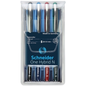 Pióro kulkowe Schneider ONE Hybrid N 05 mm w etui 4 szt. miks kolorów-623642