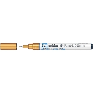 Marker SCHNEIDER metaliczny Paint-It 010, 0,8 mm, złoty metalik-279592
