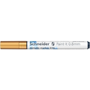 Marker SCHNEIDER metaliczny Paint-It 010, 0,8 mm, złoty metalik-279593