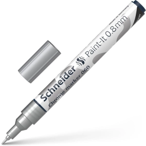 Marker SCHNEIDER chromowany Paint-It 060, 0,8 mm, metalik