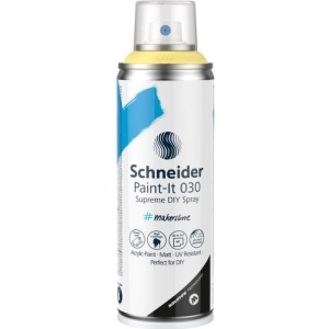 Farba lakier w sprayu DIY SCHNEIDER Paint-It 030 200ml. - pastelowy żółty