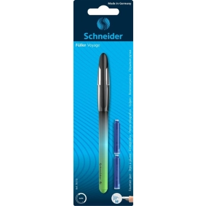 Pióro wieczne SCHNEIDER Voyage M + 2 naboje, blister, mix kolorów-279863