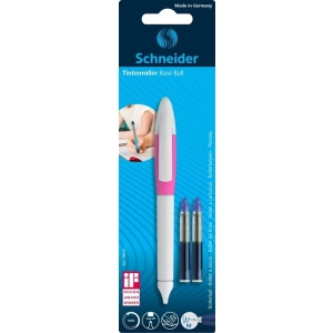 Długopis żelowy SCHNEIDER Base Ball + 2 cartridge 852, blister, mix kolorów-279979