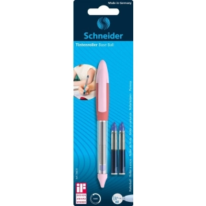 Długopis żelowy SCHNEIDER Base Ball + 2 cartridge 852, blister, mix kolorów-279986