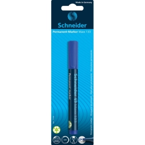 Marker SCHNEIDER permanentny Maxx 133, ścięty, 1-4mm, blister, niebieski
