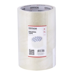 Taśma pakowa OFFICE PRODUCTS 48mm x 50y 36mic op.3szt. - transparentna