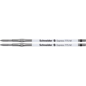 Wkład do długopisu SCHNEIDER 775, M, 2szt., blister, czarny-280300