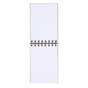 Kołonotatnik OFFICE PRODUCTS A6 craft w kratkę 80 kart. 80gsm - brązowy-280753