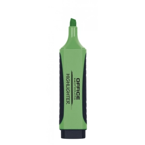 Zakreślacz OFFICE PRODUCTS 17055619- z gumowym uchwytem 2-5mm -  zielony-280772