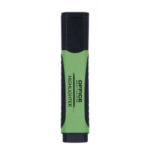 Zakreślacz OFFICE PRODUCTS 17055619- z gumowym uchwytem 2-5mm -  zielony