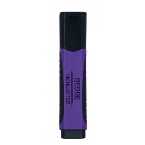 Zakreślacz OFFICE PRODUCTS 17055619- z gumowym uchwytem 2-5mm -  fioletowy