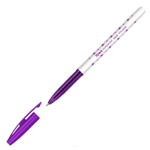 Długopis TOMA w gwiazdki TO-059 superfine 0,5mm - fiolet