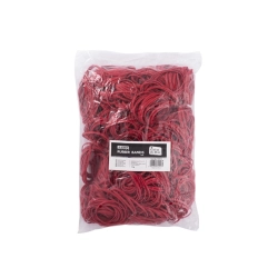 Gumki recepturki D.RECT 1,5x3mm LFL 80mm śr. 50mm op.1kg. - czerwone