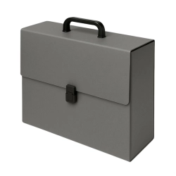 Teczka z rączką DELFIN MAXI 10cm - szara-454682
