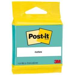 Karteczki samoprzylepne POST-IT 100 kart., miętowe