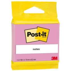 Karteczki samoprzylepne POST-IT 100 kart., różowe